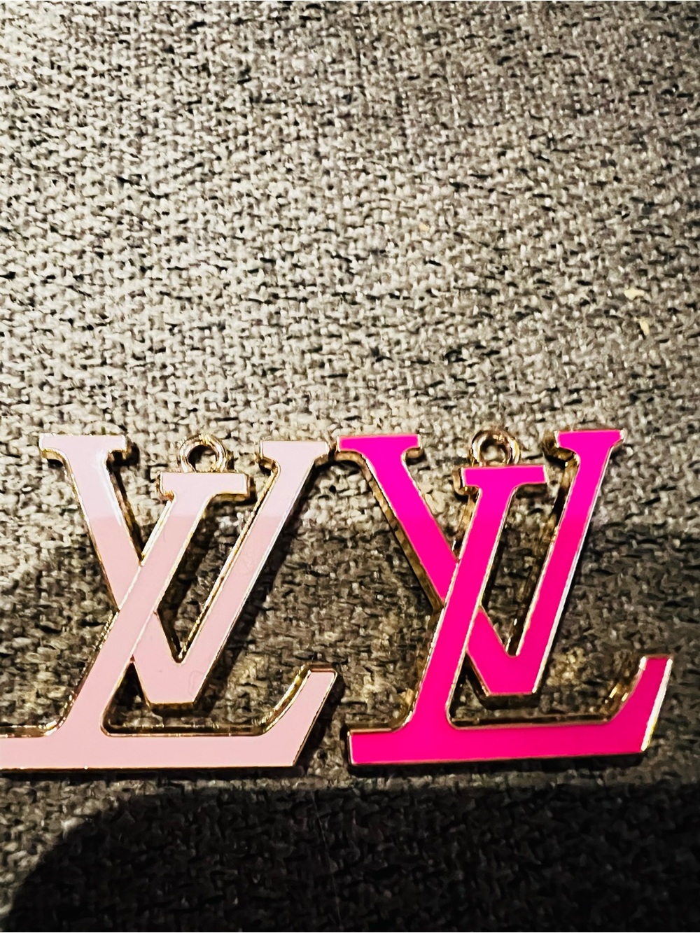 Pink Unbranded double sided Logo Necklace Charms – Set of 2 XL
